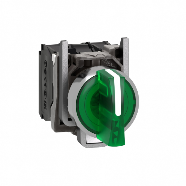 PRZEŁĄCZNIK PODŚ.24V 3 POŁ. STAB. ZIEL. - XB4BK133B5 - SCHNEIDER ELECTRIC
