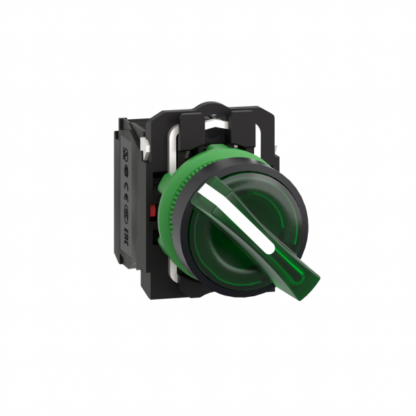 PRZEŁĄCZNIK PODŚ.230-240V 2POŁ.STAB.ZIEL - XB5AK123M5 - SCHNEIDER ELECTRIC