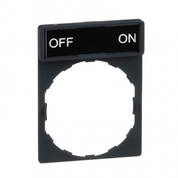RAMKA DO ETYK.8X27MMCZ.LUB CZER."OFF-ON" - ZBY2367 - SCHNEIDER ELECTRIC