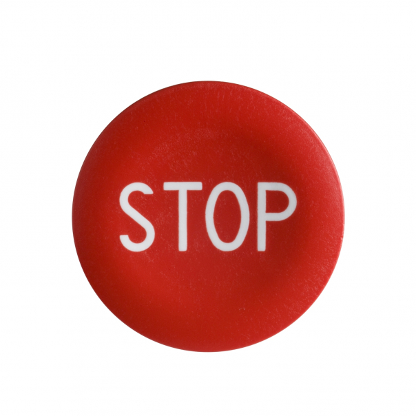 WKŁADKA PRZYC.DO ZB5-AA0 KR."STOP"CZER. - ZBA434 - SCHNEIDER ELECTRIC