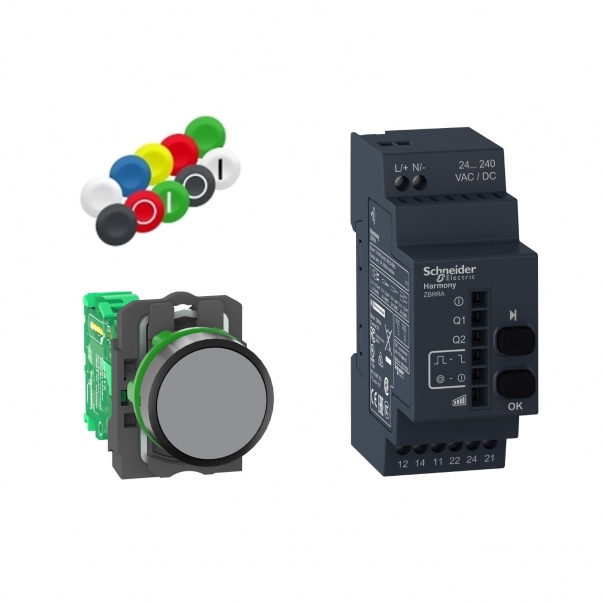 PRZYCISK BEZPRZEW.Z ODB. 24-240V AC/DC - XB5RFA02 - SCHNEIDER ELECTRIC