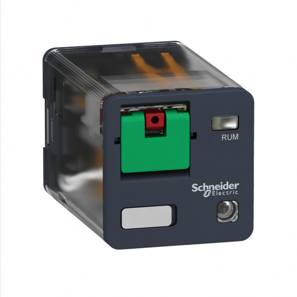 2CO 10A PRZEK.CYLIND +LTB+LED 24VAC - RUMC22B7 - SCHNEIDER ELECTRIC