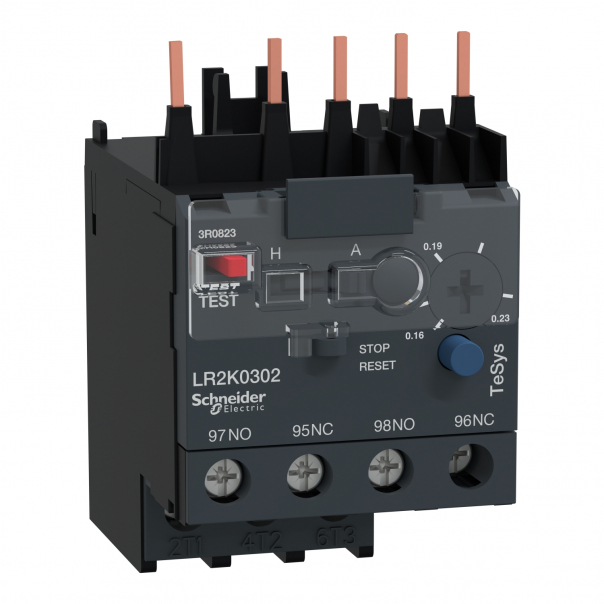 TESYS K OVERLOAD RELAY CL10 0.16 - 0.23A - LR2K0302 - SCHNEIDER ELECTRIC