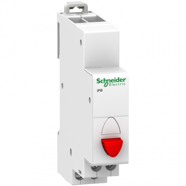 Przycisk poj iPB-20-01-R 20A 1NC czerw - A9E18031 - SCHNEIDER ELECTRIC
