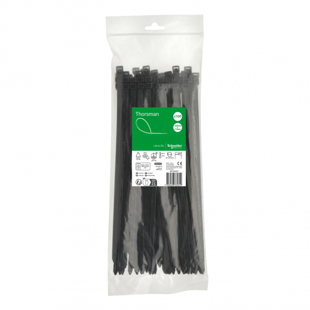 Opaska kabl. 300X7.6mm (100szt.) czarna - IMT46421 - SCHNEIDER ELECTRIC