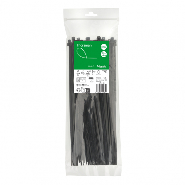 Opaska kabl. 300x4.8mm (100szt.) czarna - IMT46420 - SCHNEIDER ELECTRIC
