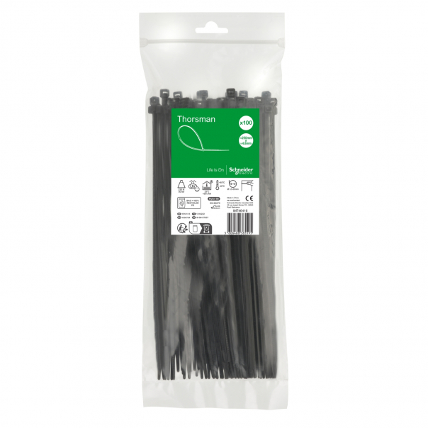 Opaska kabl. 250x4.8mm (100szt.) czarna - IMT46416 - SCHNEIDER ELECTRIC