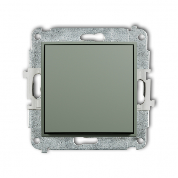 Mechanizm łącznika jednobiegunowego podtynkowy IP 20 / IP 44, 10AX 250V~ MINI szałwiowy - 61MWP-1 - KARLIK
