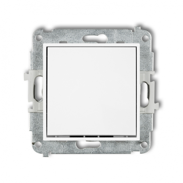 Mechanizm łącznika jednobiegunowego podtynkowy IP 20 / IP 44, 10AX 250V~ ICON biały mat - 25IWP-1 - KARLIK