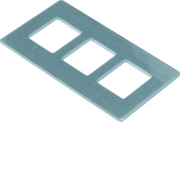 tehalit.GB-EG Płytka montażowa GTVD2/300 3xRJ45 19,3x14,8 aluminium - GTVDM013 - HAGER