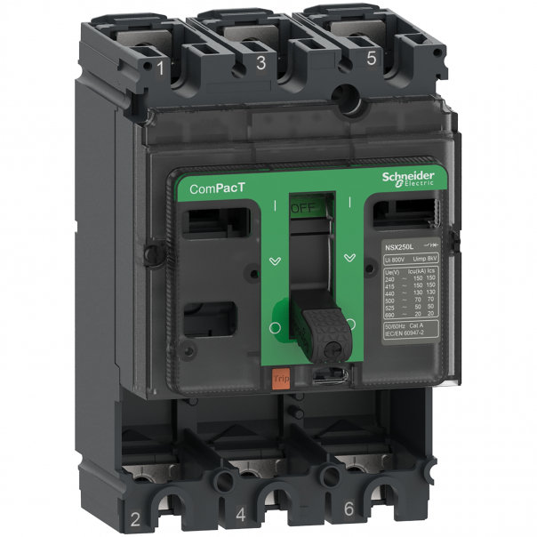 NSX100H 70kA AC 3P 100A - C10H3 - SCHNEIDER ELECTRIC