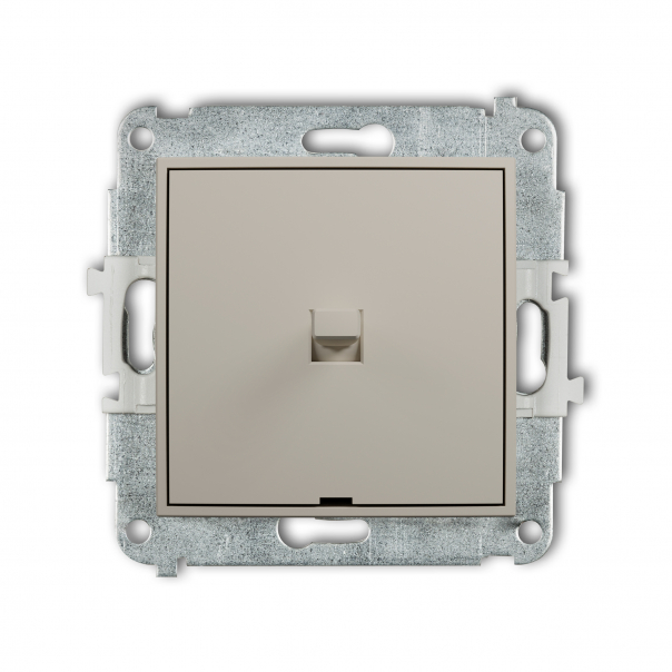 Mechanizm łącznika jednobiegunowego w stylu amerykańskim podtynkowy IP 20, 10AX 250V~ ICON taupe - 60IWPUS-1 - KARLIK