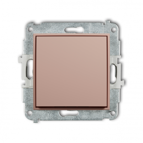 Mechanizm łącznika jednobiegunowego podtynkowy IP 20 / IP 44, 10AX 250V~ ICON łososiowy - 62IWP-1 - KARLIK