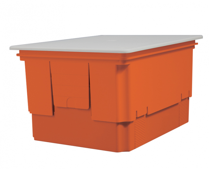 PUSZKA DO ZŁĄCZA ODGROMOWEGO, REGULOWANA, SZARA POKRYWA, 210X165X150 IP20 POMARAŃCZZOWA - R.8145S - PAWBOL