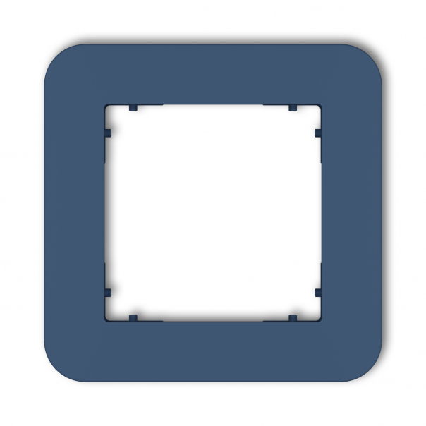 Ramka uniwersalna pojedyncza zaokrąglona z tworzywa podtynkowy IP 20 MINI navy blue - 64MRTZ-1 - KARLIK