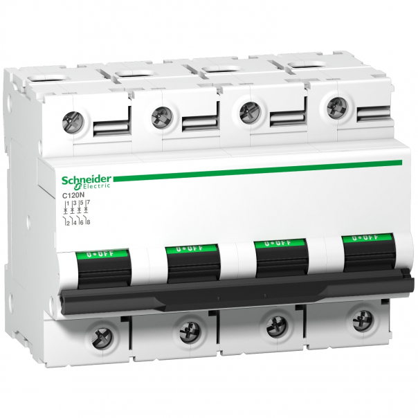 Wyłącznik nadprądowy C120N-D80-4 - A9N18391 - SCHNEIDER ELECTRIC