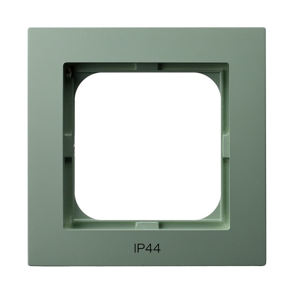 Ramka pojedyncza do łączników IP-44  ZIELONY MAT - RH-1G/84 - OSPEL