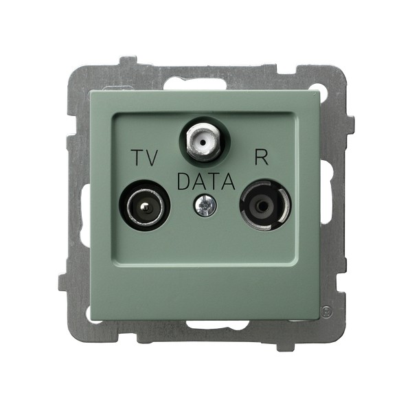 Gniazdo RTV-DATA  ZIELONY MAT - GPA-GD/m/84 - OSPEL