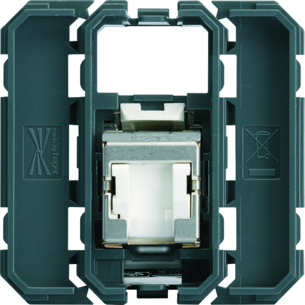 gallery Gniazdo informatyczne RJ45 kat 6 STP, 2M/1M - WXF226 - HAGER