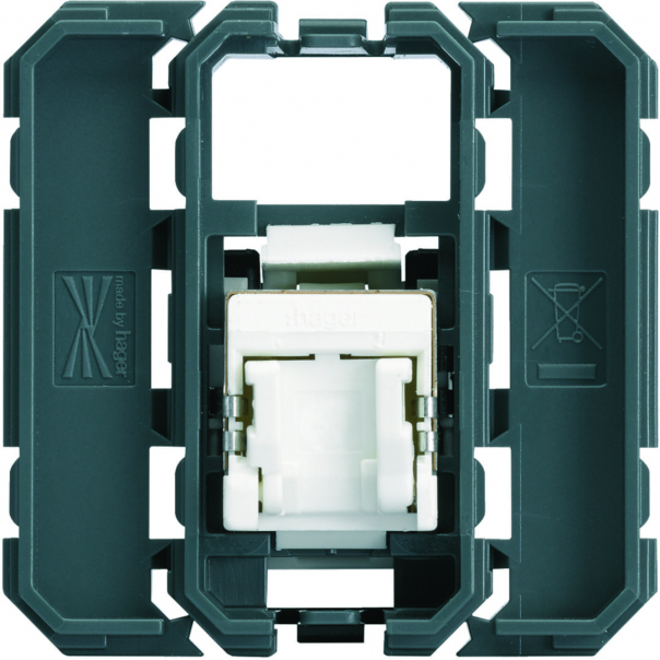 gallery Gniazdo informatyczne RJ45 kat 5E FPT, 2M/1M - WXF222 - HAGER
