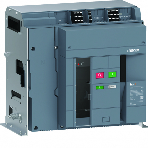 ACB HW2 100kA 630A 4P Wyłącznik powietrzny stacjonarny do wyzwalacza sentinel  - HW2S406FB - HAGER