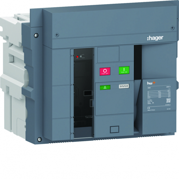 ACB HW4 85kA 2500A 3P Wyłącznik powietrzny wysuwny do wyzwalacza sentinel Energy - HW4S325DE - HAGER