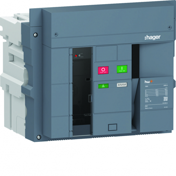 ACB HW4 120kA 2500A 3P Wyłącznik powietrzny wysuwny do wyzwalacza sentinel - HW4P325DB - HAGER