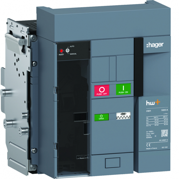 ACB HW1 42kA 1600A 3P Wyłącznik wysuwny do wyzwalacza sentinel Energy - HW1N316DE - HAGER