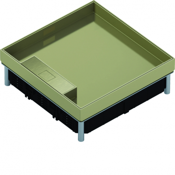 tehalit.VE-EE Pokrywa uchylna IP30 5kN MKQ12 244x244 25mm mosiądz - MKQ120LE25 - HAGER