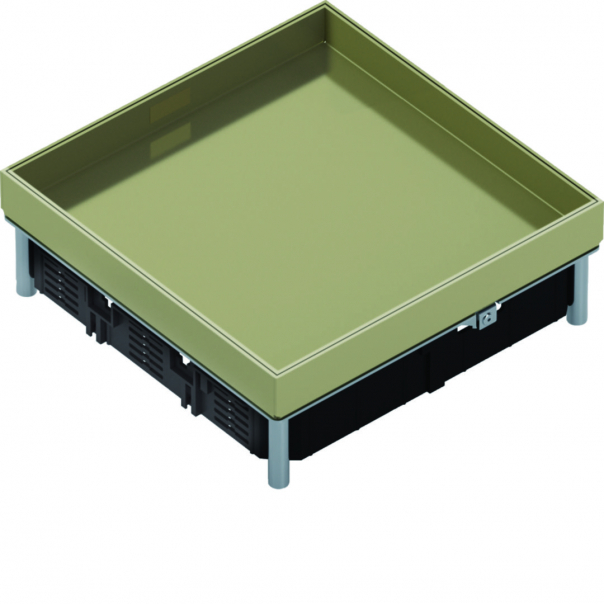 tehalit.VE-EE Pokrywa pełna IP54 5kN MKQ12 244x244 25mm mosiądz - MKQ120BL25 - HAGER