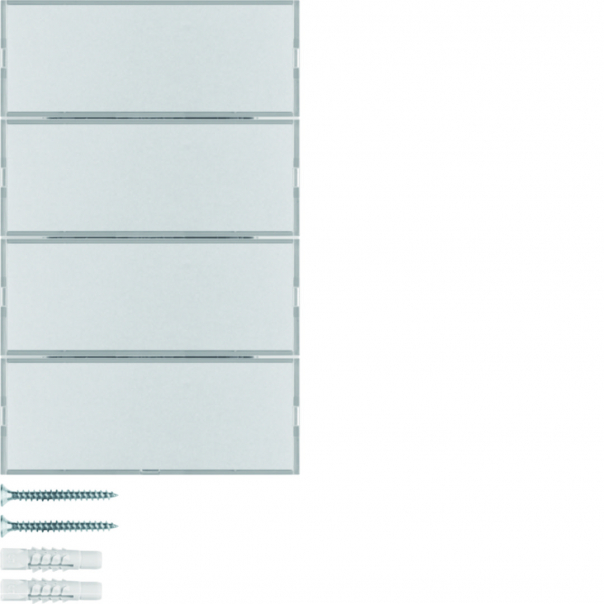 KNX e/s K.x Przycisk 4-kr z polem opis., diod. LED RGB i czuj. temp., alu - 80164774 - HAGER