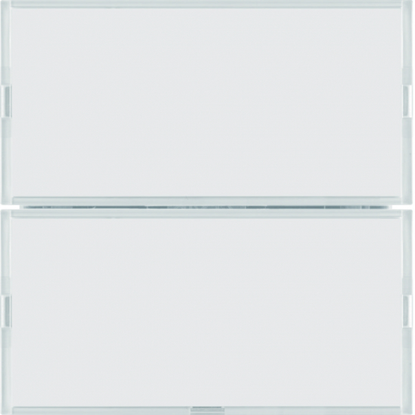 KNX e/s B.x Przycisk 2-kr z p. opis., diod. LED RGB i czuj. temp., biały i krem - 80162780 - HAGER