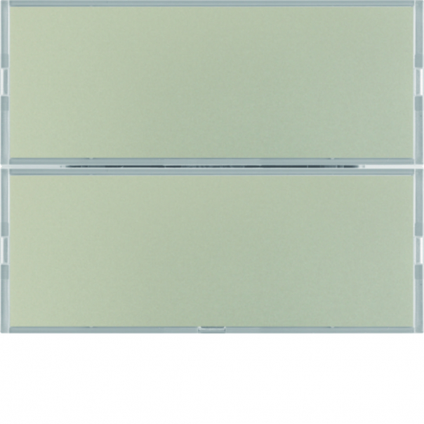KNX e/s K.x Przycisk 2-kr z polem opis., diod. LED RGB i czuj. temp., stal szl. - 80162773 - HAGER