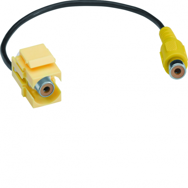 tehalit.WA Moduł keystone RCA Gn-Gn 0,2m żółty hfr - GMKRCAGE - HAGER