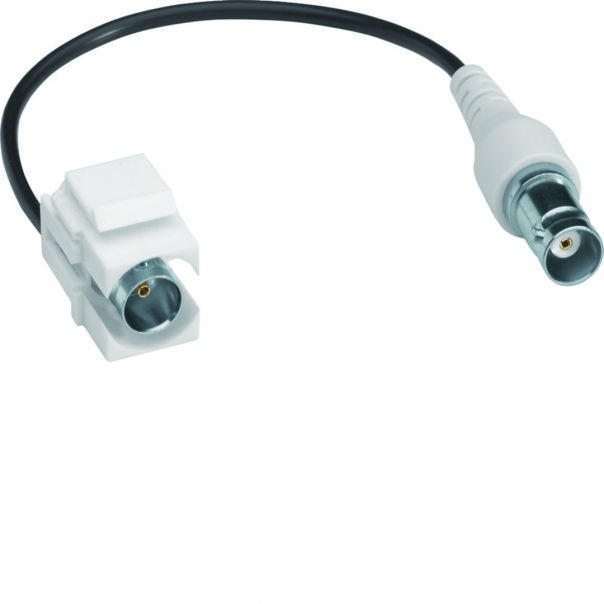tehalit.WA Moduł keystone BNC Gn-Gn 0,2m biały hfr - GMKBNCWS - HAGER