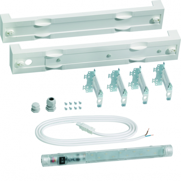 univers N Blok dla oświetl. LED z wył. +pusty blok 75x500mm - UG02E1N - HAGER