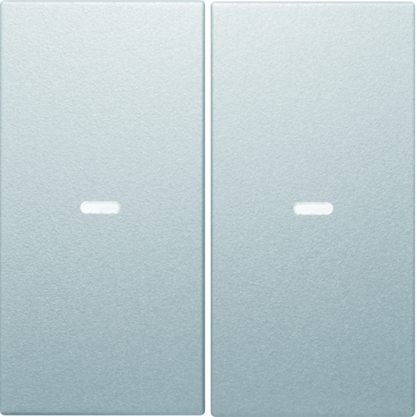 KNX e/s B.x Klawisze z soczewką do modułu przycisku 2-kr, alu mat, lak. - 80960383 - HAGER