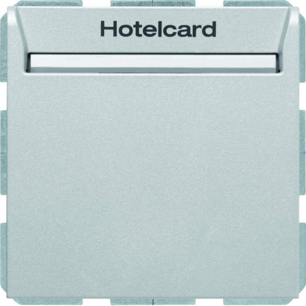 B.Kwadrat/B.7 Łącznik przekaźnikowy na kartę hotelową, alu mat, lakierowany - 16408984 - HAGER