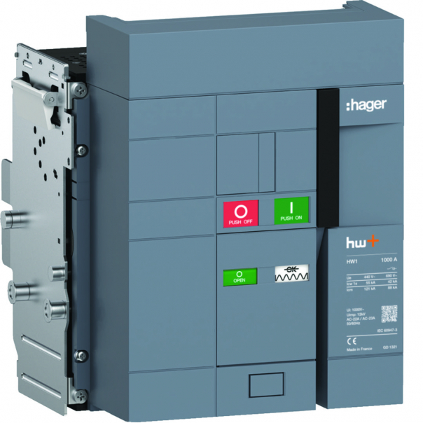 ACB HW1 1000A 3P Rozłącznik powietrzny wysuwny - HW1W310DS - HAGER