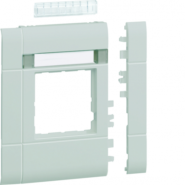 tehalit.WA Maskownica 120mm 1-kr 50x50mm pole opis. PC-ABS bezhalog. jasnoszary - GR1202B7035 - HAGER