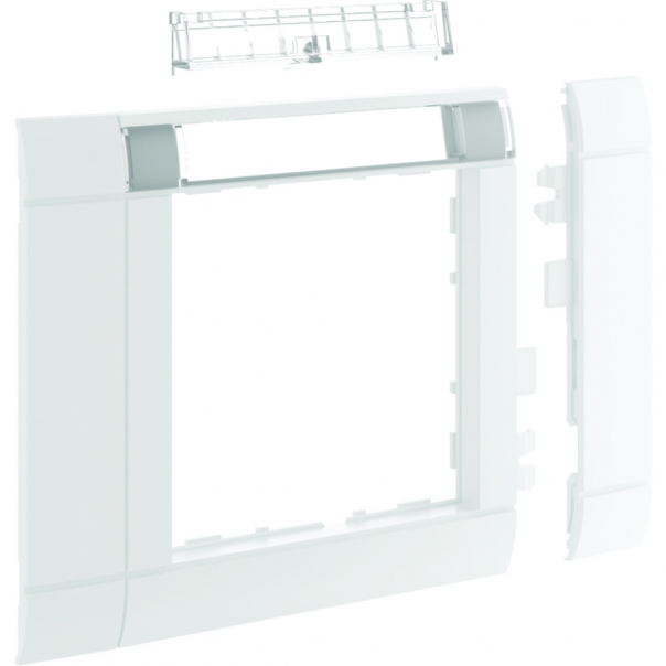 tehalit.WA Maskownica 80mm 1-krotna 50x50mm pole opisowe PC-ABS bezhalog biały - GR0802B9016 - HAGER