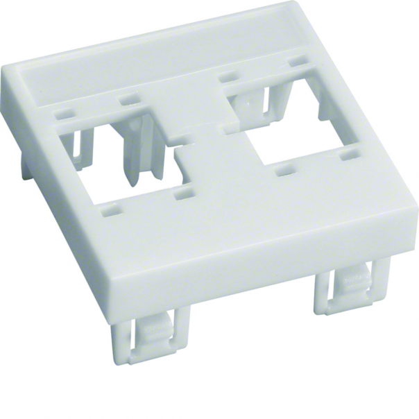 tehalit.VE-EE Płytka czołowa-montażowa 45X45mm 2XRJ45 RM biały PA - GBVDR45 - HAGER