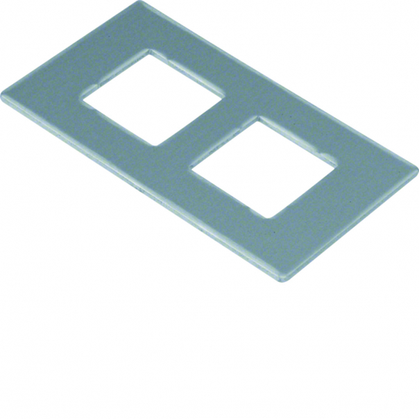 tehalit.GB-EG Płytka montażowa GTVD2/300 2xRJ45 20,1x19,5 aluminium - GTVDM082 - HAGER