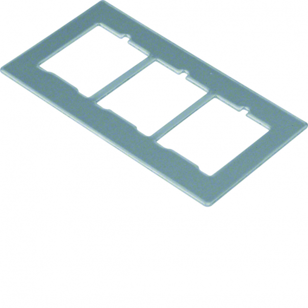 tehalit.GB-EG Płytka montażowa GTVD2/300 3xRJ45 18x22,8 aluminium - GTVDM063 - HAGER
