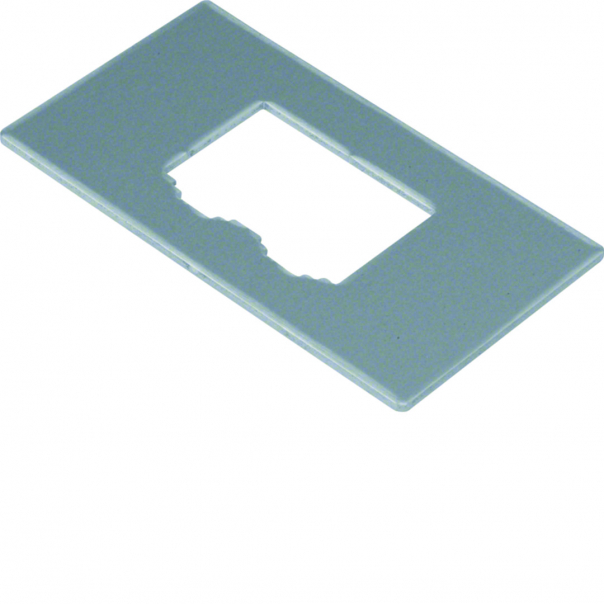 tehalit.GB-EG Płytka montażowa GTVD2/300 2xRJ45 19,5x14,8 aluminium - GTVDM032 - HAGER