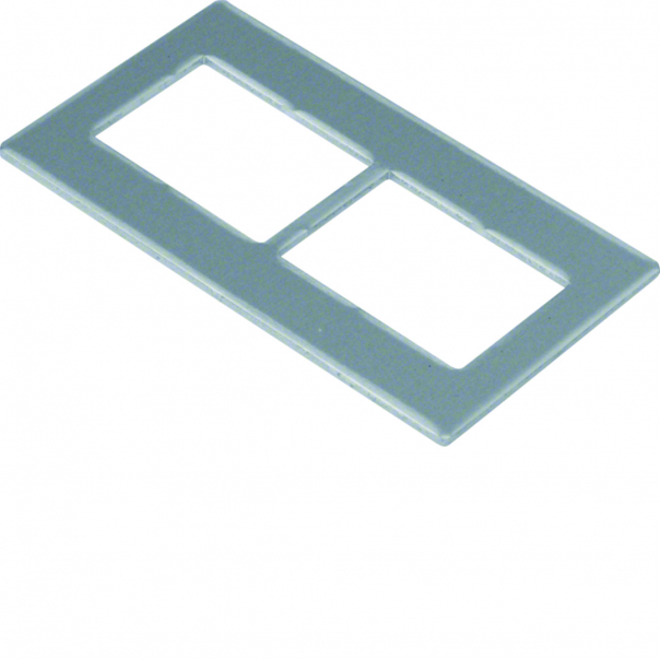 tehalit.GB-EG Płytka montażowa GTVD2/300 2xRJ45 20,4x27,7 aluminium - GTVDM022 - HAGER