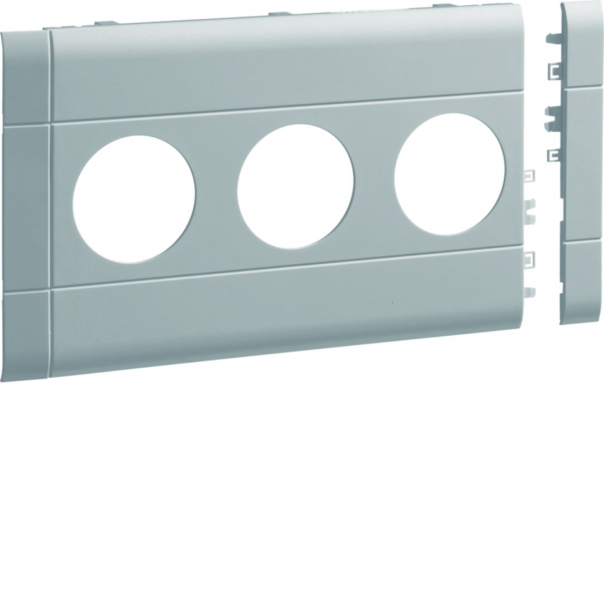 tehalit.WA Maskownica 3-krotna ABS bezhalogenowy 120mm jasnoszary - GB120307035 - HAGER