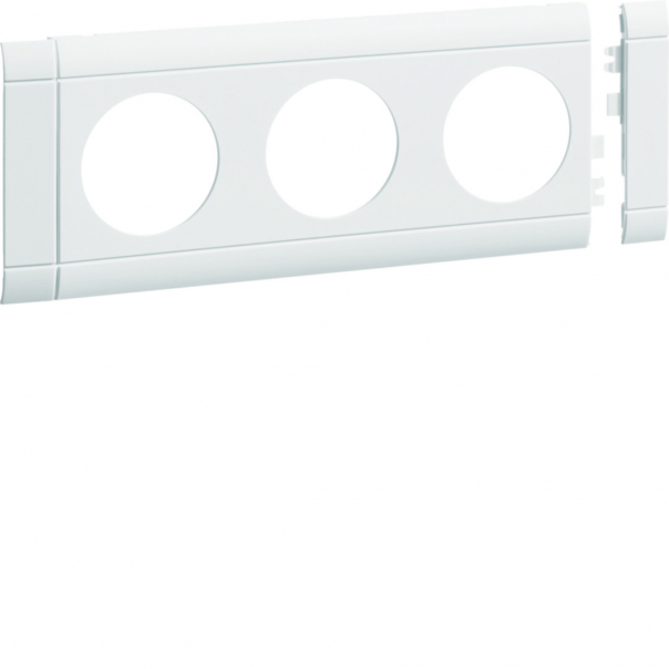 tehalit.WA Maskownica 3-krotna ABS bezhalogenowy biały - GB080309016 - HAGER