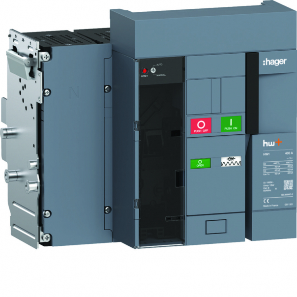 ACB HW1 42kA 400A 4P Wyłącznik powietrzny wysuwny do wyzwalacza sentinel      - HW1N404DB - HAGER