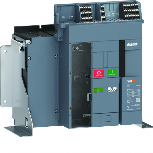 ACB HW1 55kA 1600A 4P Wyłącznik powietrzny stacjonarny do wyzwalacza sentinel - HW1M416FB - HAGER
